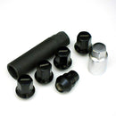 17HEX Lock & Nut Set Black  (RAYS mark)