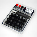 17HEX Lock & Nut Set Black  (RAYS mark)