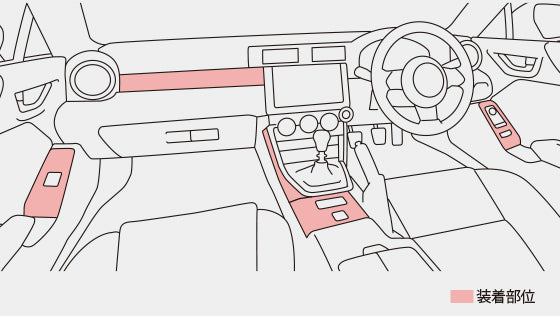 GR PARTS GR86 Interior Panel Set